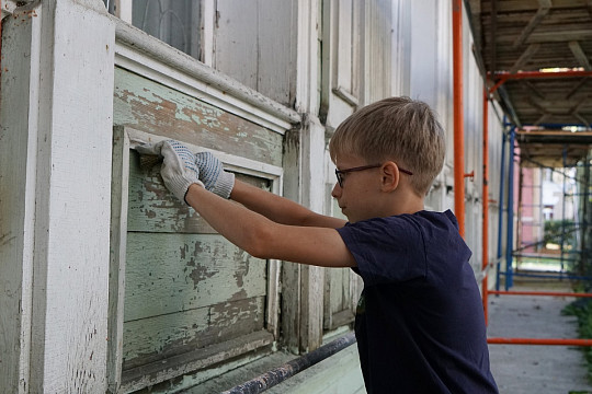 «Культурный десант» обновит фасад Детской музыкальной школы № 4 в Вологде